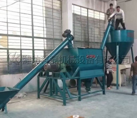 山東東營(yíng)客戶膩子粉(fěn)生産線實拍(pai)